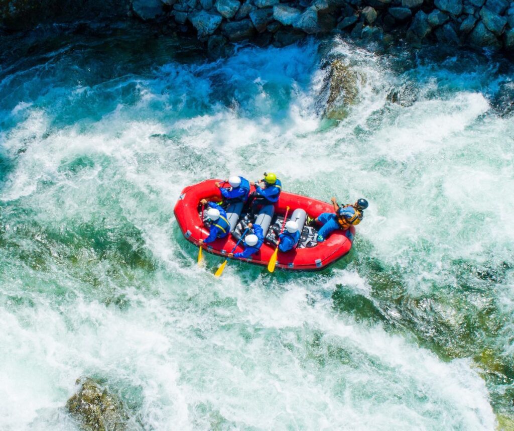 Rápidos del Río ara en el Rafting en Ordesa